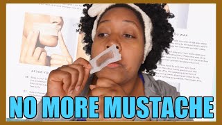 How To Get Rid of your Mustache at Home with Flamingo Face Wax Kit  ➤ Dominique Denésha