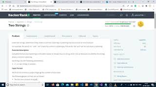 Two String || Two String hacker rank solution in C#