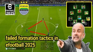 Persib Bandung uses failed formation // eFootball 2025