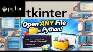 Open Files in Python Tkinter 📂 | File Dialog + Read File (with open) Explained 🔥