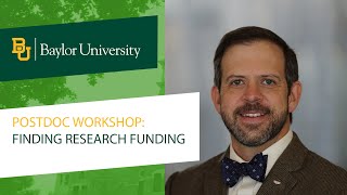 Postdoc Grant Workshop: "Finding Research Funding" | October 13, 2021