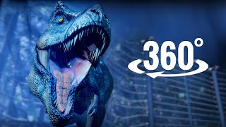 360 Video T-Rex Dinosaur attacks car Jurassic Park VR