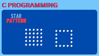 star patterns in c programming | solid rectangle in c | hollow rectangle in pattern in c | #coding
