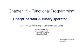 Functional Programming Part 5 - UnaryOperator & BinaryOperator - JavaCertification 11 Certification