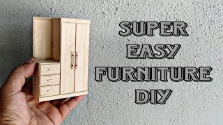 Super Easy DIY Miniature Furniture Making Using Ice Cream Sticks