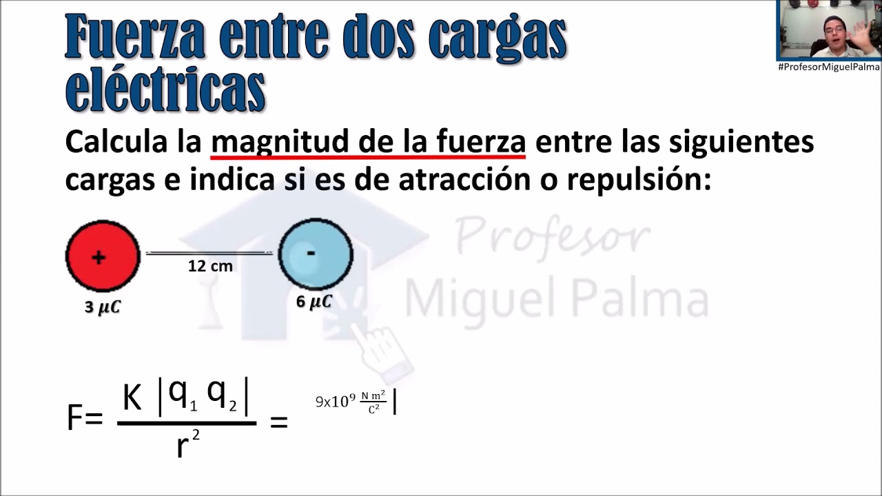 Calcular Fuerza Entre Dos Cargas Eléctricas - Aplicación De Ley De ...