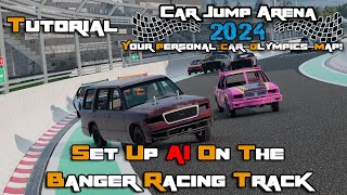 BeamNG.Drive - Car Jump Arena 2024 - AI Tutorial - Banger Racing Track (4K/60FPS)