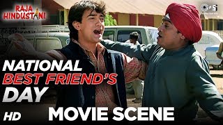 Aamir Khan & Johnny Lever Movie Scene - Raja Hindustani | Karisma Kapoor | Comedy Scenes