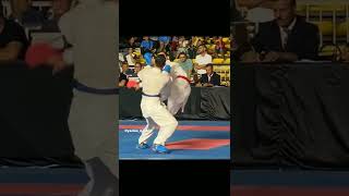 What a beautiful kick😎👊 🔥🔥 #karate #kumite #wkf #viral #youtube  #reactiontime #speed #ippon #shorts