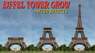 Eiffel Tower Grow  | Paris France  After effects  | Aves Animation