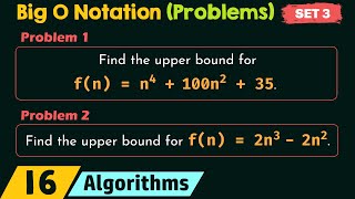 Big O Notation (Solved Problems) - Set 3