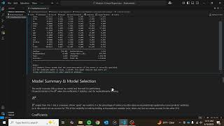 Model Selection in Multilinear Regression using Statsmodels in Python - Module 3: E