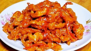 【叶子家常菜】 家常鸡胸肉超好吃的做法，酥香美味酸甜可口，孩子次次点名做