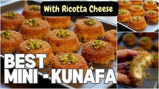 Mini Kunafa Recipe with Ricotta cheese | A Dessert made In heaven | اكواب الكنافة بجبن الريكوتا