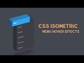 CSS Isometric Menu Hover Effects Pure Html CSS 3D Menu @TechWeb