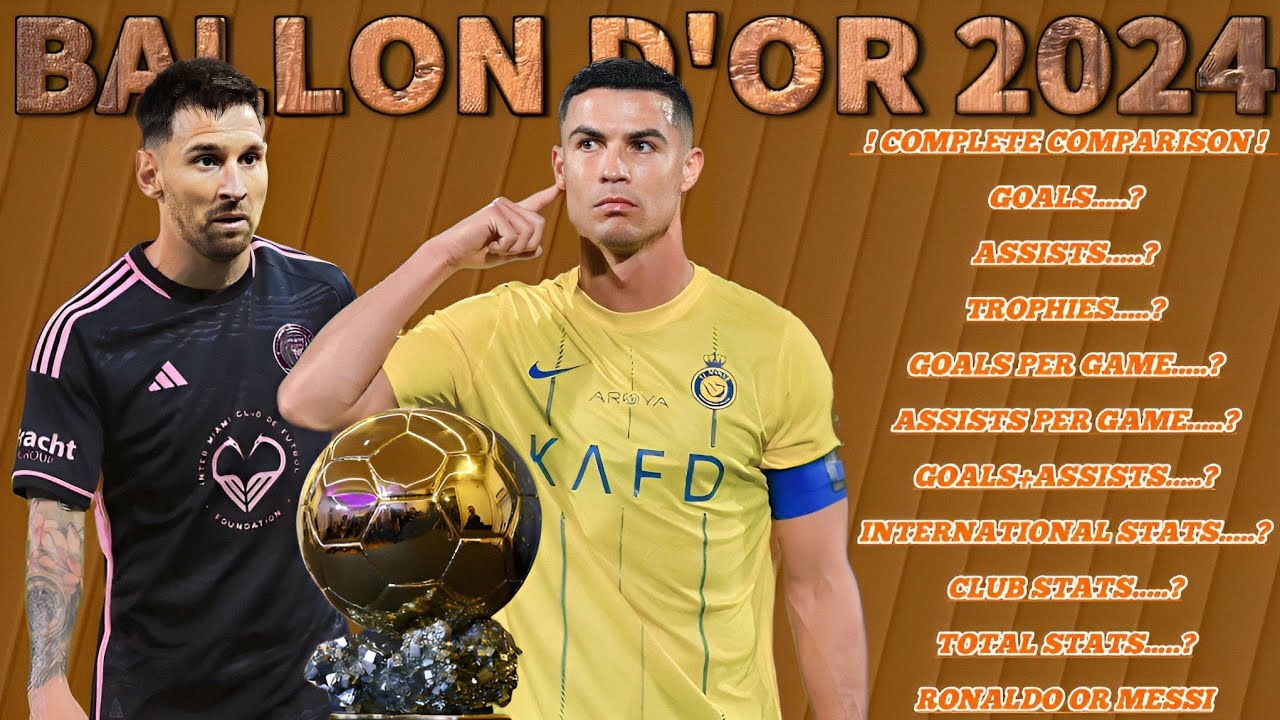 Ronaldo Or Messi Complete Comparison Ballon D'or 2024 HD - YouTube