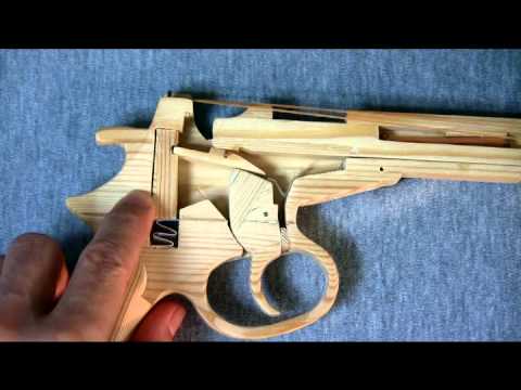 How To Make Easy Blowback Glock Rubber Band Gun Wood Tutorial Free