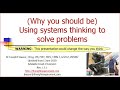 Why you should be using systems thinking to solve problems