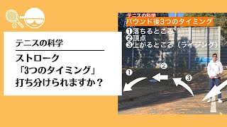 【テニス】テニスの科学「ストローク　3つのタイミング」はねちんチャンネル2023 vol.1