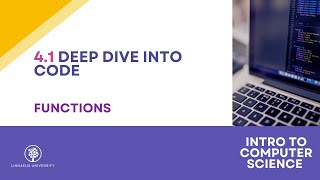 Deep Dive Into Code - Functions