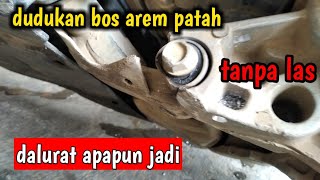 cara mengatasi dudukan bos arem patah di perjalanan motor matic