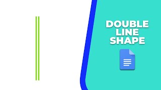 How to insert double lines shape in Google Docs