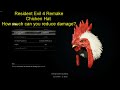 Resident Evil 4 Remake Chickrn Hat   How much can you reduce damage??