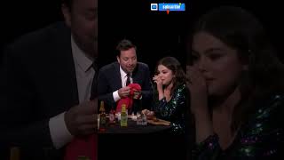 Selena Gomez & Jimmy Fallon  Cry While Eating Spicy Wings😭🤣 #shorts #jimmyfallon #selenagomez