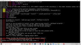 Fix : bcrypt install: `node-pre-gyp install --fallback-to-build` on Linux