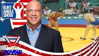 Kurt Angle on his first 3 matches at the Olympics