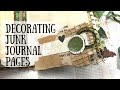 Decorating Junk Journal Pages