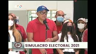 Jorge Rodríguez, declaraciones este 10 de octubre de 2021 durante simulacro electoral