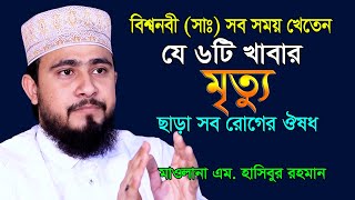 ৬টি খাবারের মধ্যে মৃত্যু ছাড়া সব রোগের ঔষধ আছে । এম. হাসিবুর রহমান । Mawlana M. Hasibur Rahman ।