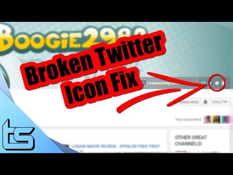 How To Fix The Twitter Icon on a YouTube Channel How To Fix The Twitter Icon on a YouTube Channel