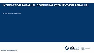 High-Performance Computing with Python: Interactive parallel computing with IPython Parallel
