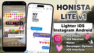 Honista Lite v1 iOS Instagram, with Developer Options, iOS Emojis \u0026 Notes