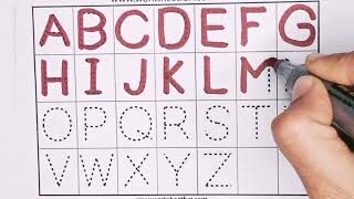 a to z abc capital alphabets writing