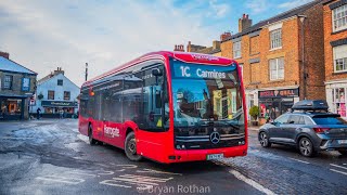 *Brand New* Harrogate Bus Company Mercedes-Benz ECitaro BV74NFA working service 1C to Carmires