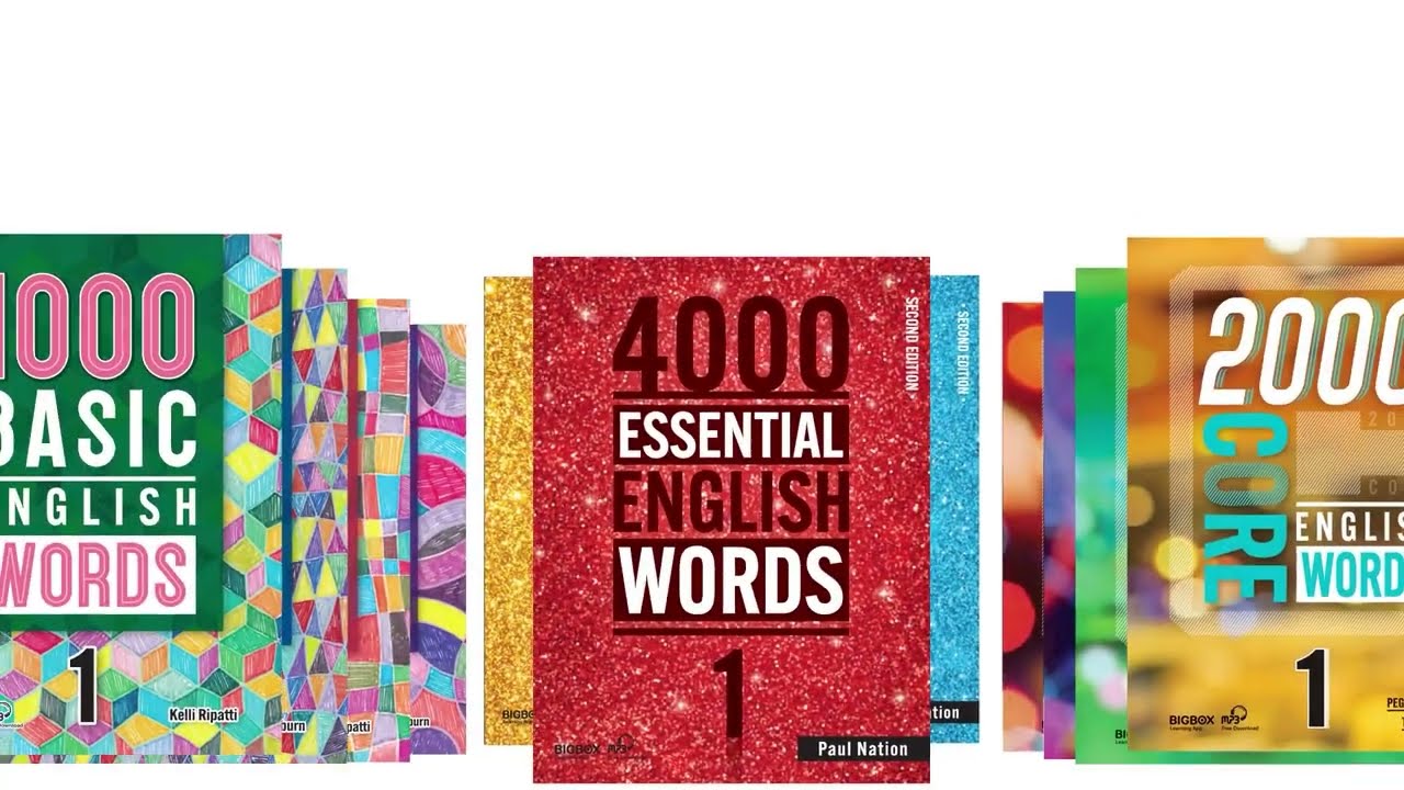 1000 Basic English Words, 2000 Core English Words, 4000 Essential ...