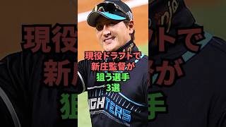 現役ドラフトで新庄監督が狙う選手3選