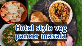 Hotel style veg paneer masala/North Indian special recipe/paneer veg mix sabji/paneer recipe