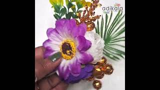 Flower Bunch or Brooch for #Trousseau #giftpacking #hampers #flowerbrooch #adikala