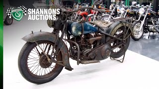 1934 Harley-Davidson VFD 1200cc Solo - 2021 Shannons ‘40th Anniversary’ Timed Online Auction