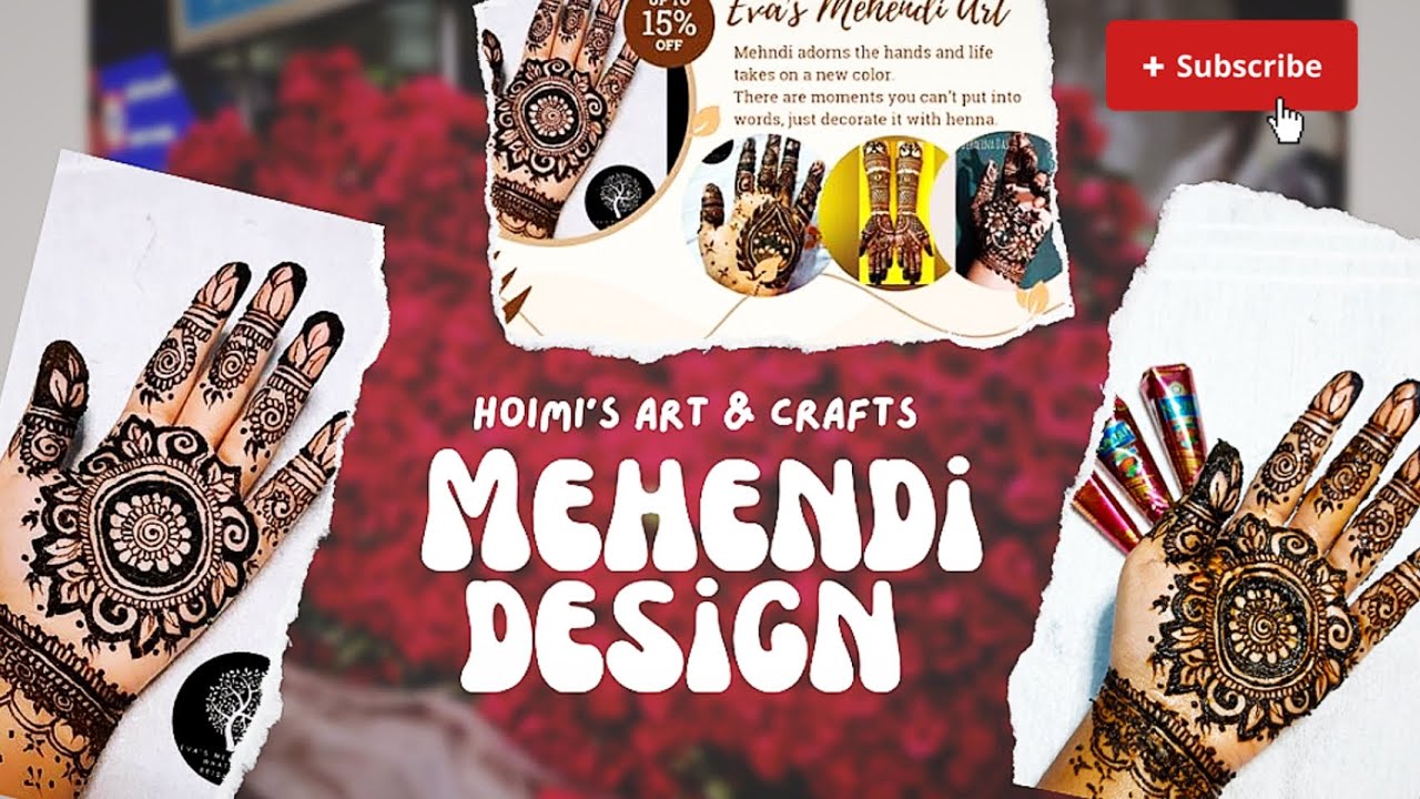 ёяш ёялг Viral Mehendi Design Tutorial ёятм Part 1 Youtube Hoimisartcrafts