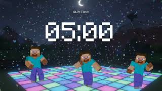 10 Minute Minecraft Dancing Timer with Music ⛏️🎶 Fun Countdown