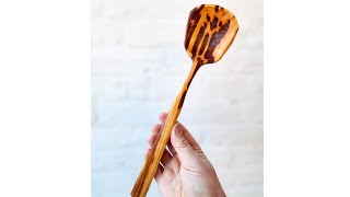 Spoon carving with spalted Australian Cherry wood