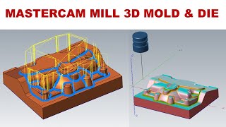 MasterCAM 2019 Tutorial #60 | Mill 3D Mold & Die