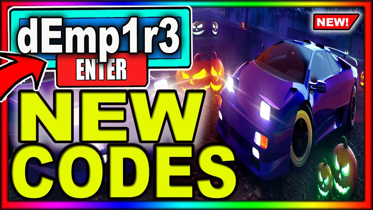 (WINNERS) [🎃 EVENT!] ALL NEW DRIVING EMPIRE CODES! Roblox Driving ...