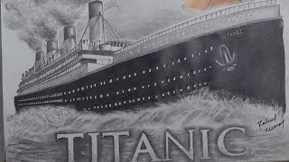 How to draw a titanic : Titanic ship, colour drawing || step  by step || by Rahul