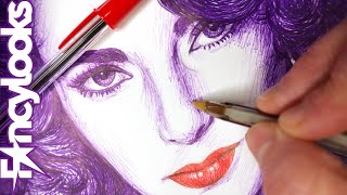 Cómo hacer retrato a bolígrafo-paso a paso